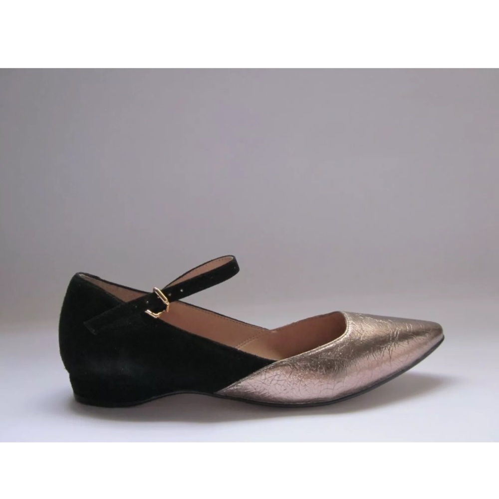 Pour La Victoire Bonat Flats Pewter Women's 7M